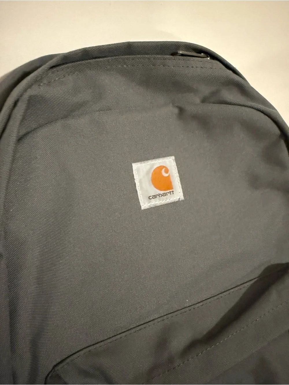 Carhartt Gray Backpack with Front Zip Pocket
